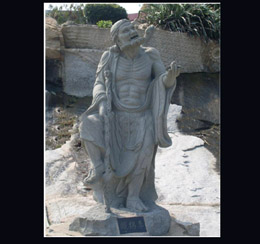 道教八仙石雕像