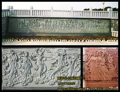 大型浮雕人物-寺院八十七神仙卷